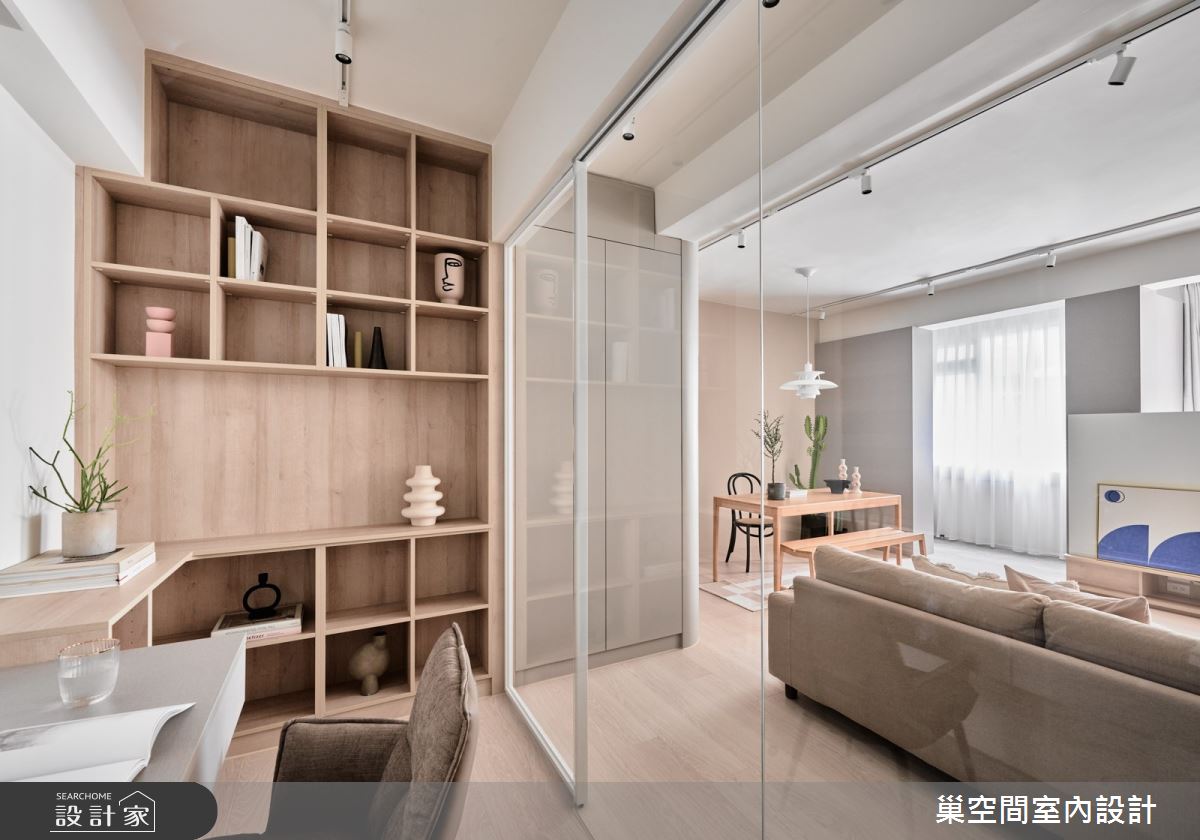 21坪老屋(16~30年)＿療癒風客廳書房案例圖片＿巢空間室內設計＿巢空間_23Find Alley 謐靜之16