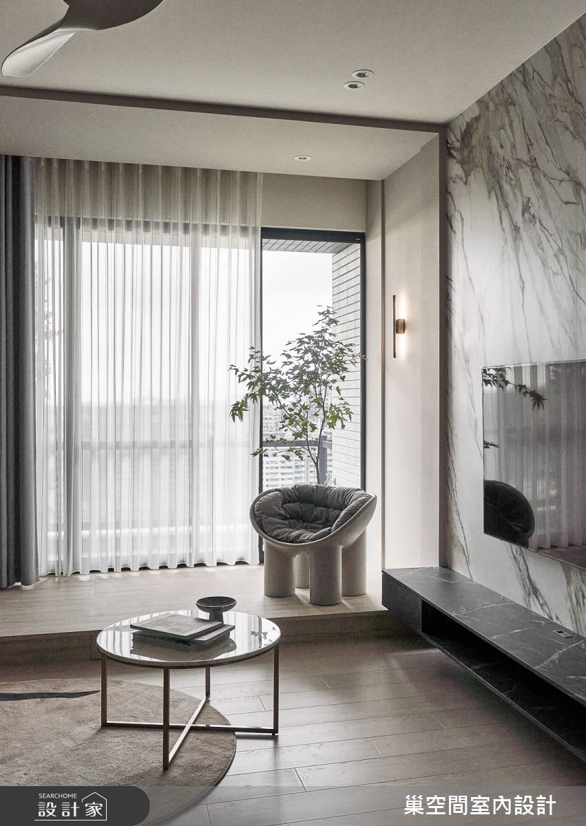 30坪新成屋(5年以下)＿飯店風客廳案例圖片＿巢空間室內設計＿巢空間_24Eternity 恆之12