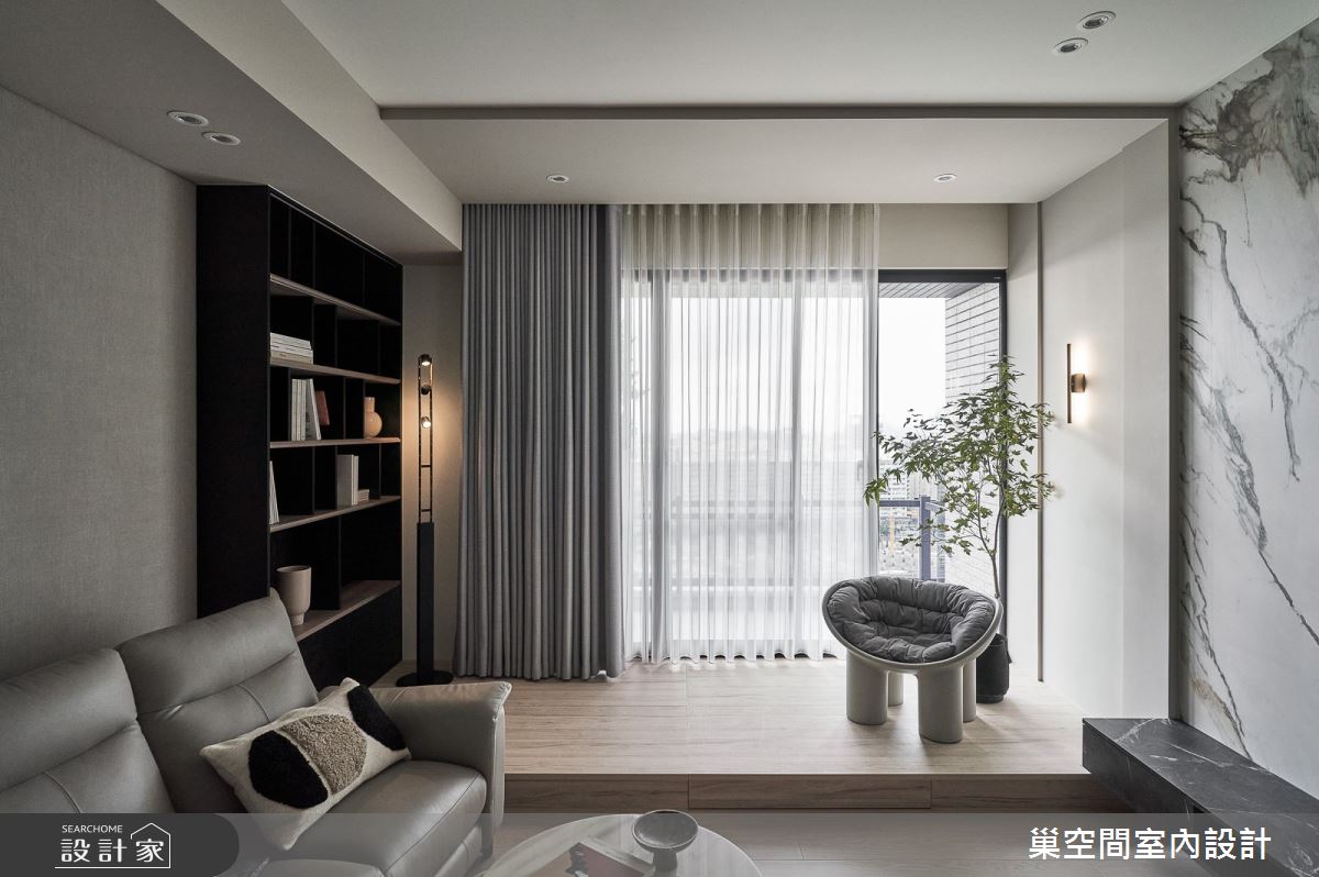 30坪新成屋(5年以下)＿飯店風客廳案例圖片＿巢空間室內設計＿巢空間_24Eternity 恆之17