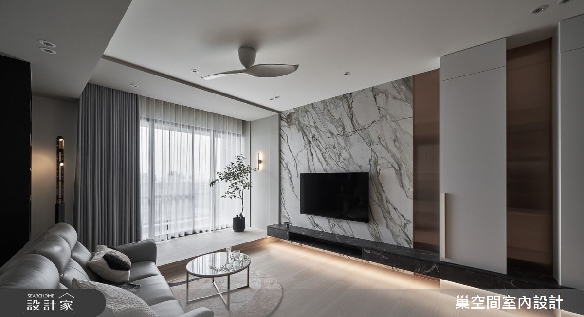30坪新成屋(5年以下)＿飯店風客廳案例圖片＿巢空間室內設計＿巢空間_24Eternity 恆之8