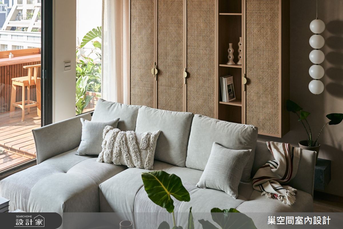 22坪中古屋(5~15年)＿度假風客廳陽台案例圖片＿巢空間室內設計＿巢空間_25之3