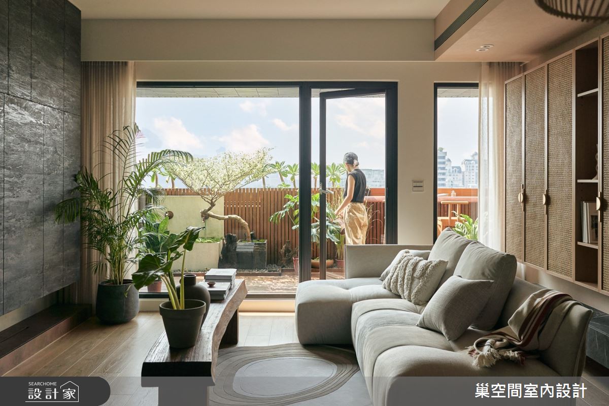 22坪中古屋(5~15年)＿度假風客廳陽台案例圖片＿巢空間室內設計＿巢空間_25之6