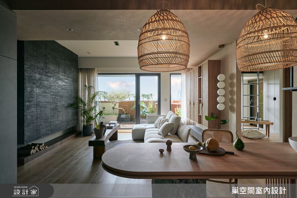 22坪中古屋(5~15年)＿度假風客廳餐廳和室多功能室案例圖片＿巢空間室內設計＿巢空間_25之12