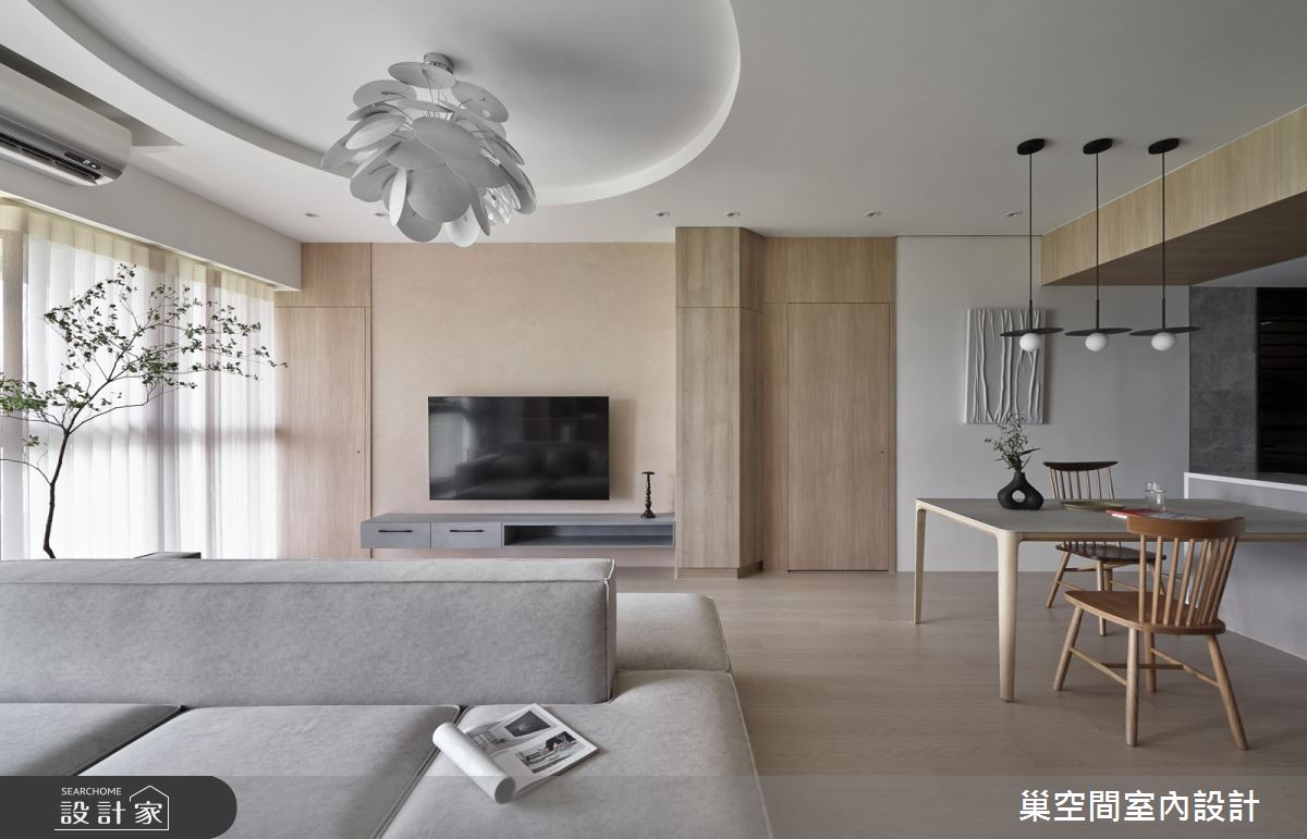 28坪新成屋(5年以下)＿北歐風客廳餐廳案例圖片＿巢空間室內設計＿巢空間_26Continuum 生活的面向之6