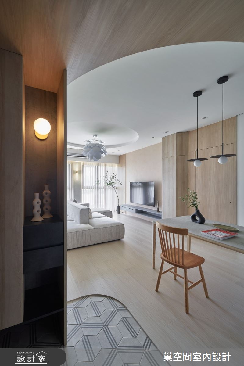 28坪新成屋(5年以下)＿北歐風玄關客廳餐廳案例圖片＿巢空間室內設計＿巢空間_26Continuum 生活的面向之2