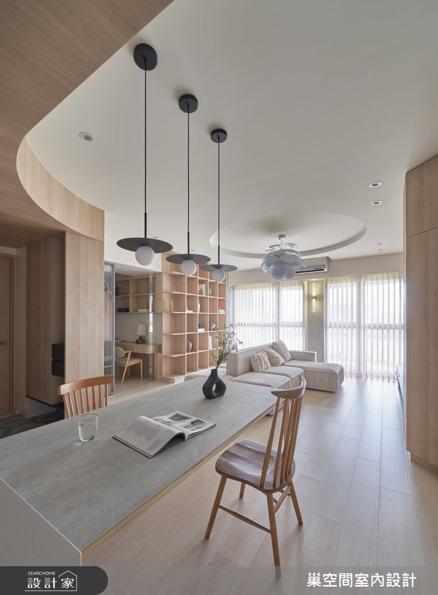 28坪新成屋(5年以下)＿北歐風客廳餐廳案例圖片＿巢空間室內設計＿巢空間_26Continuum 生活的面向之15