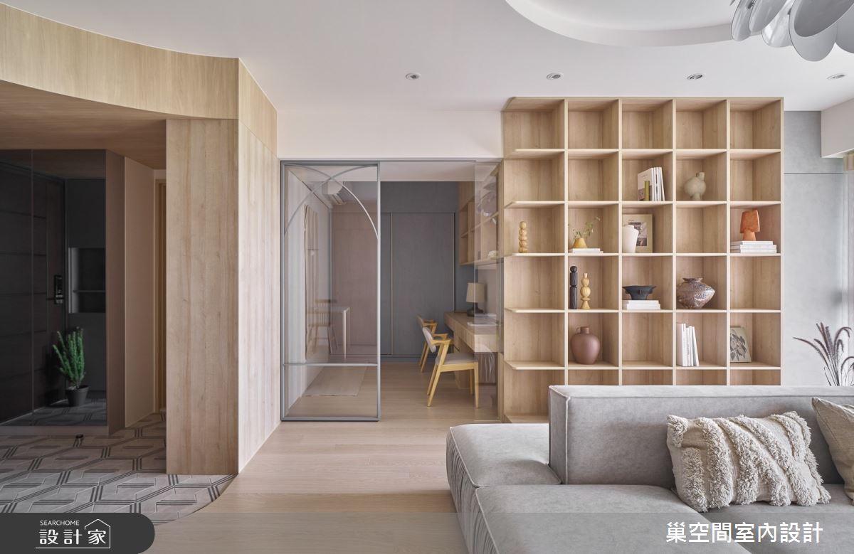 28坪新成屋(5年以下)＿北歐風玄關客廳書房案例圖片＿巢空間室內設計＿巢空間_26Continuum 生活的面向之20