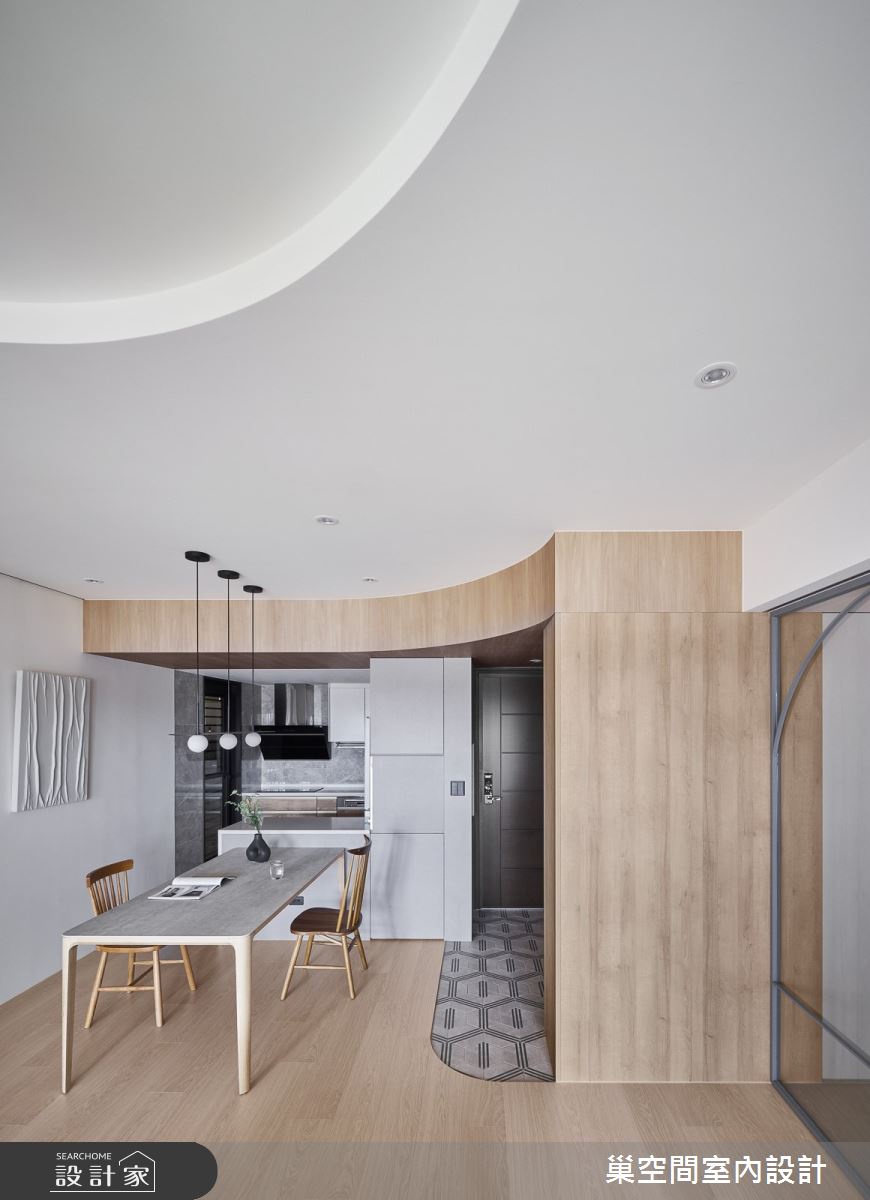 28坪新成屋(5年以下)＿北歐風玄關餐廳廚房中島案例圖片＿巢空間室內設計＿巢空間_26Continuum 生活的面向之22
