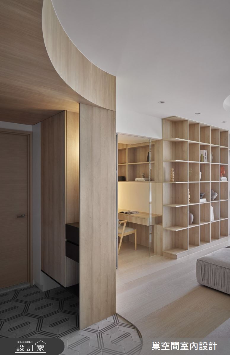 28坪新成屋(5年以下)＿北歐風玄關客廳書房案例圖片＿巢空間室內設計＿巢空間_26Continuum 生活的面向之24