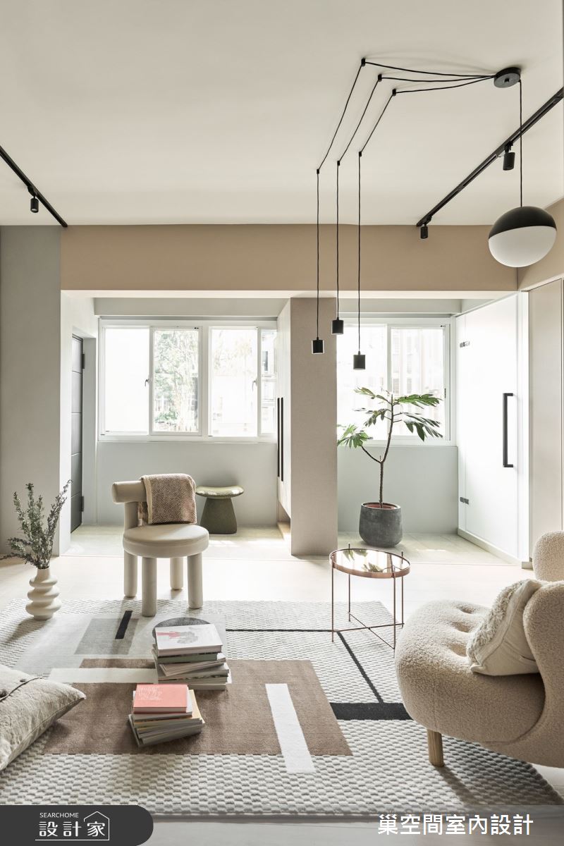 24坪老屋(16~30年)＿現代風玄關客廳案例圖片＿巢空間室內設計＿巢空間_27Transitions 轉之2
