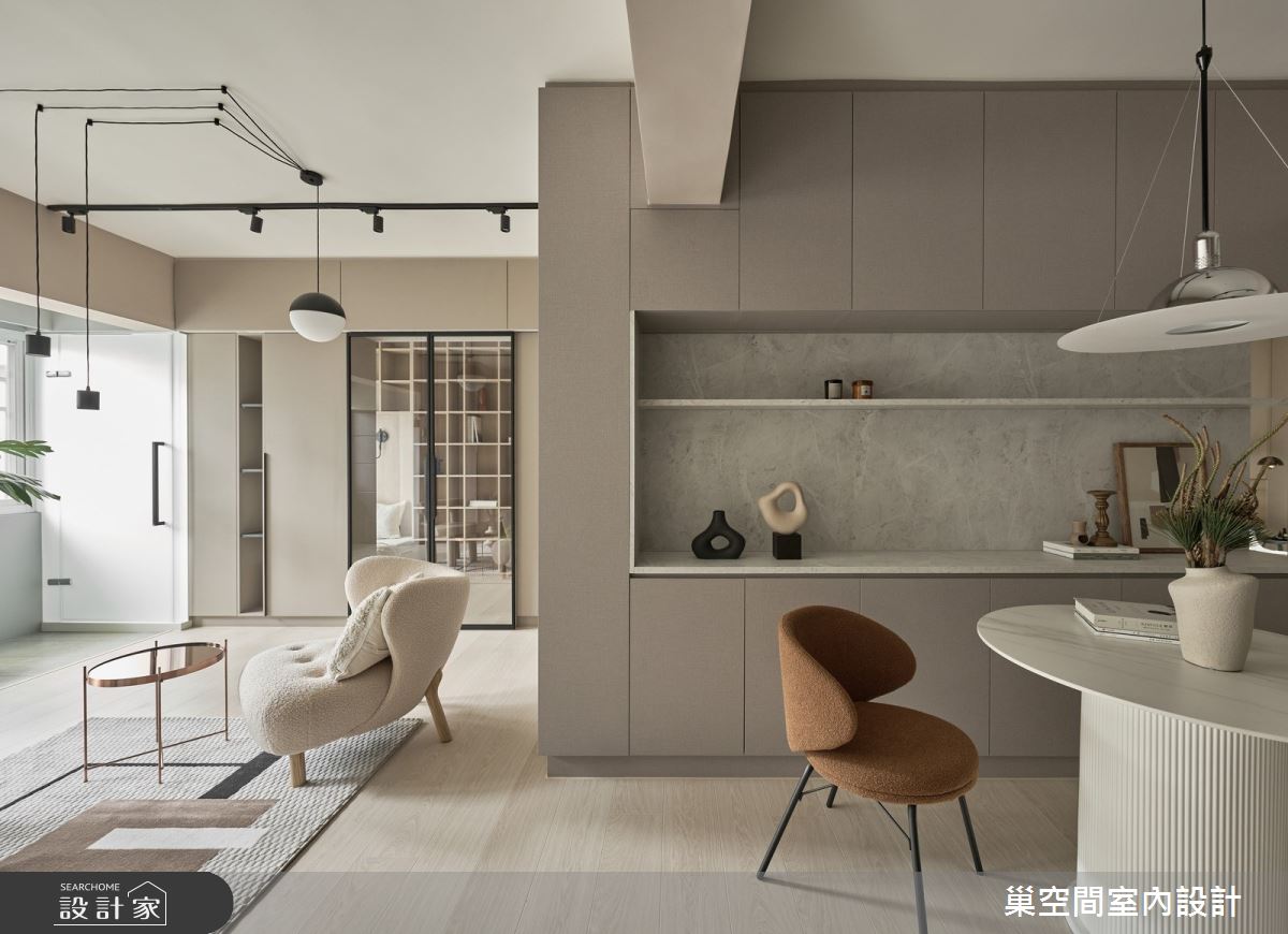 24坪老屋(16~30年)＿現代風客廳餐廳案例圖片＿巢空間室內設計＿巢空間_27Transitions 轉之7
