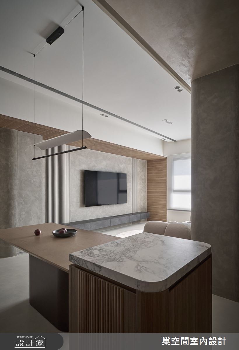 20坪新成屋(5年以下)＿現代風客廳餐廳中島案例圖片＿巢空間室內設計＿巢空間_28Ignotus 伊格諾圖斯之7