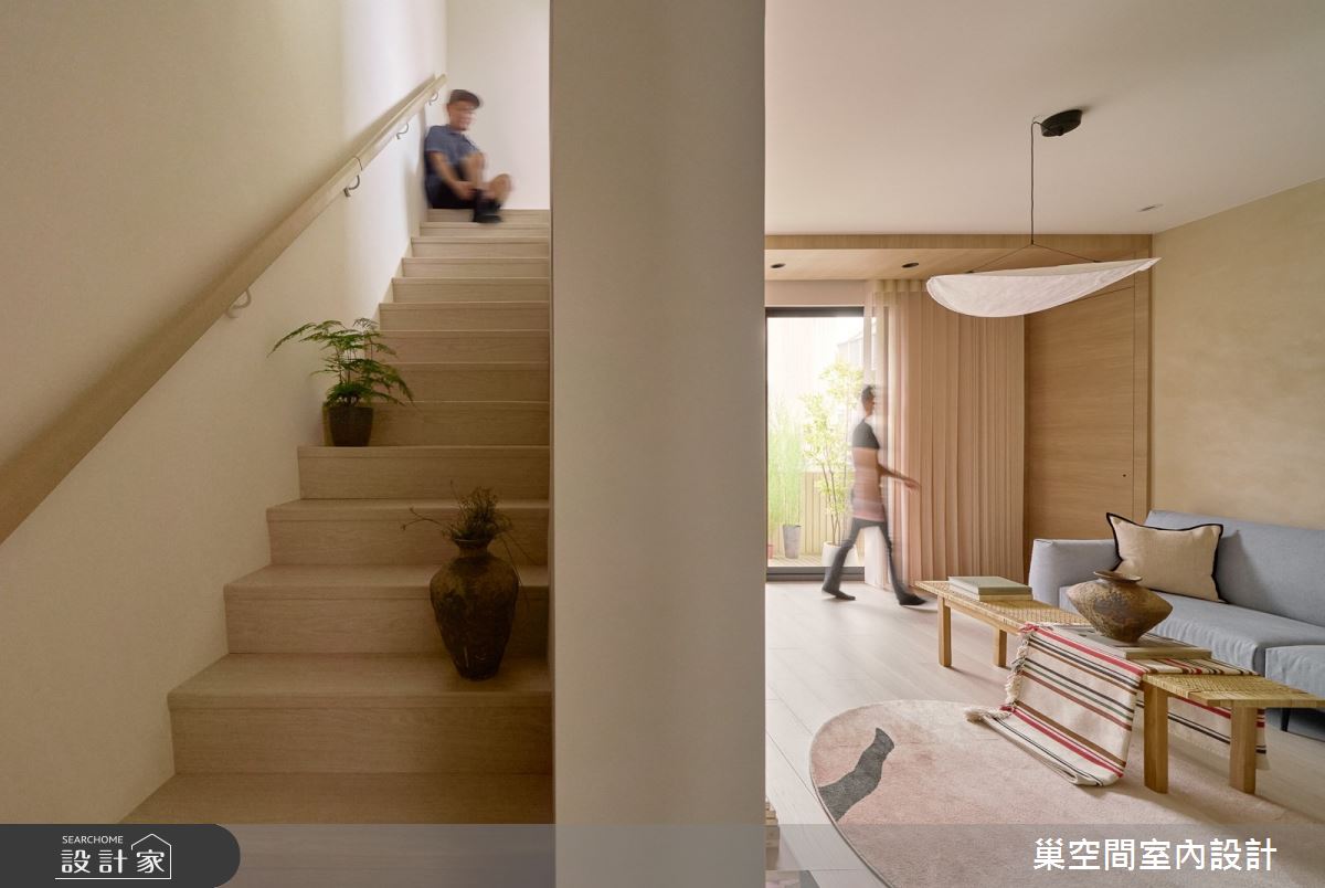 35坪老屋(16~30年)＿北歐風客廳樓梯案例圖片＿巢空間室內設計＿巢空間_29.嚐趣 SAVOUR之34
