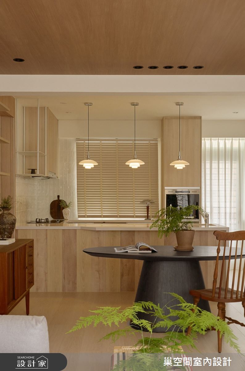 35坪老屋(16~30年)＿北歐風客廳餐廳廚房吧檯中島案例圖片＿巢空間室內設計＿巢空間_29.嚐趣 SAVOUR之20