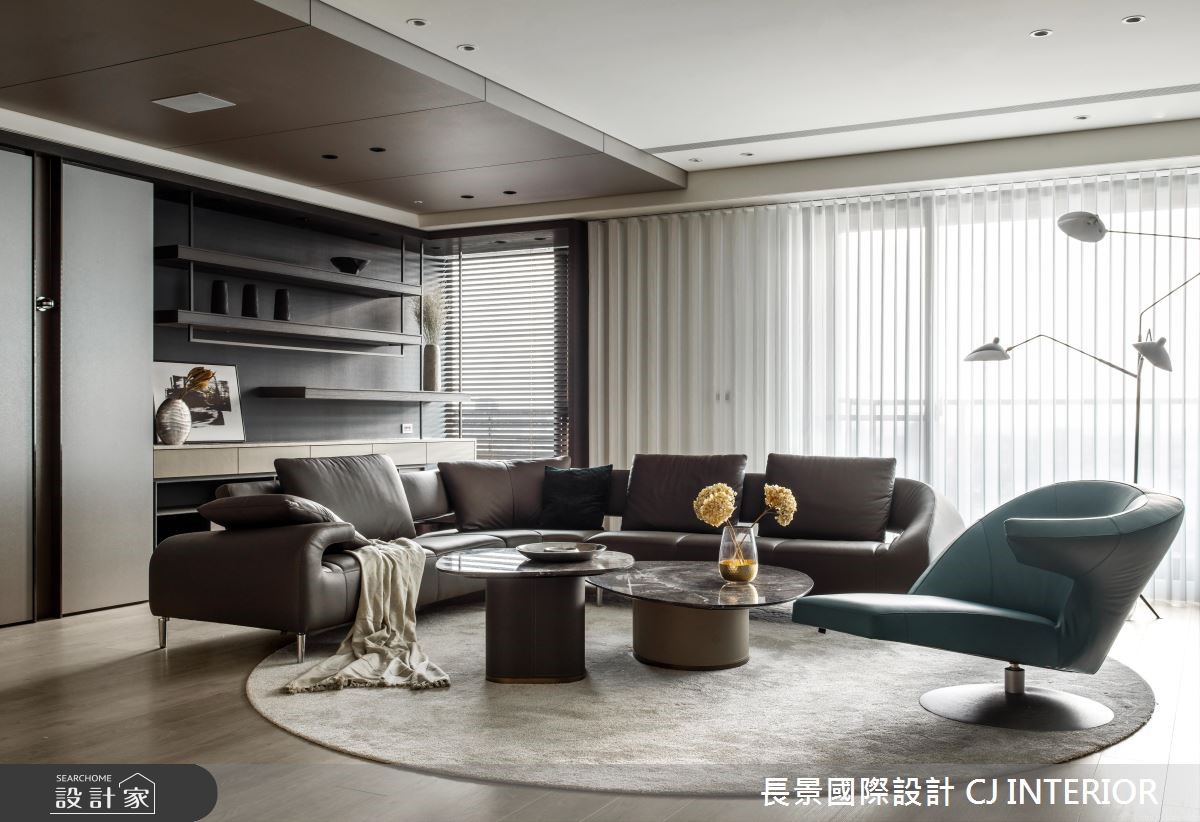 100坪新成屋(5年以下)＿休閒風客廳案例圖片＿長景設計＿長景_12之2