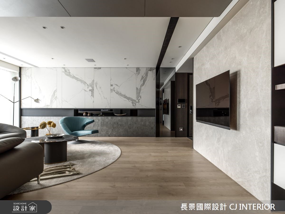 100坪新成屋(5年以下)＿休閒風客廳案例圖片＿長景設計＿長景_12之1