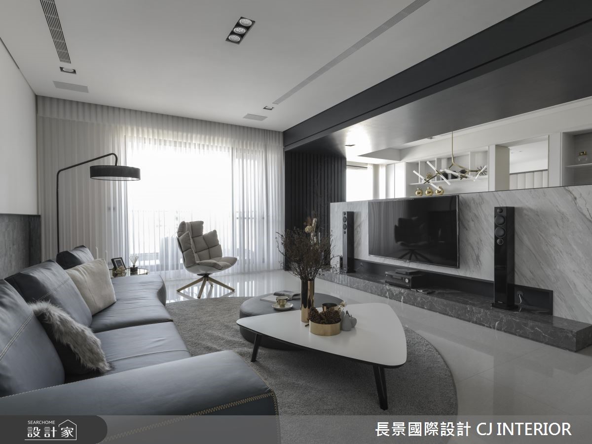 111坪新成屋(5年以下)＿現代風客廳案例圖片＿長景設計＿長景_10之1