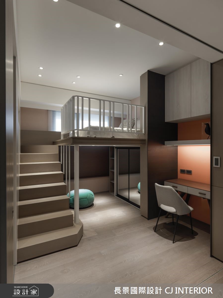 92坪新成屋(5年以下)＿現代風書房走廊案例圖片＿長景設計＿長景_17之8