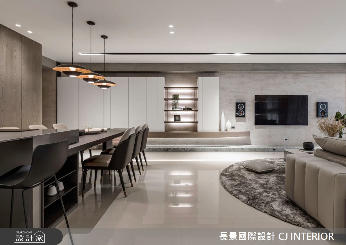 105坪新成屋(5年以下)＿休閒風客廳餐廳案例圖片＿長景設計＿長景_26之8