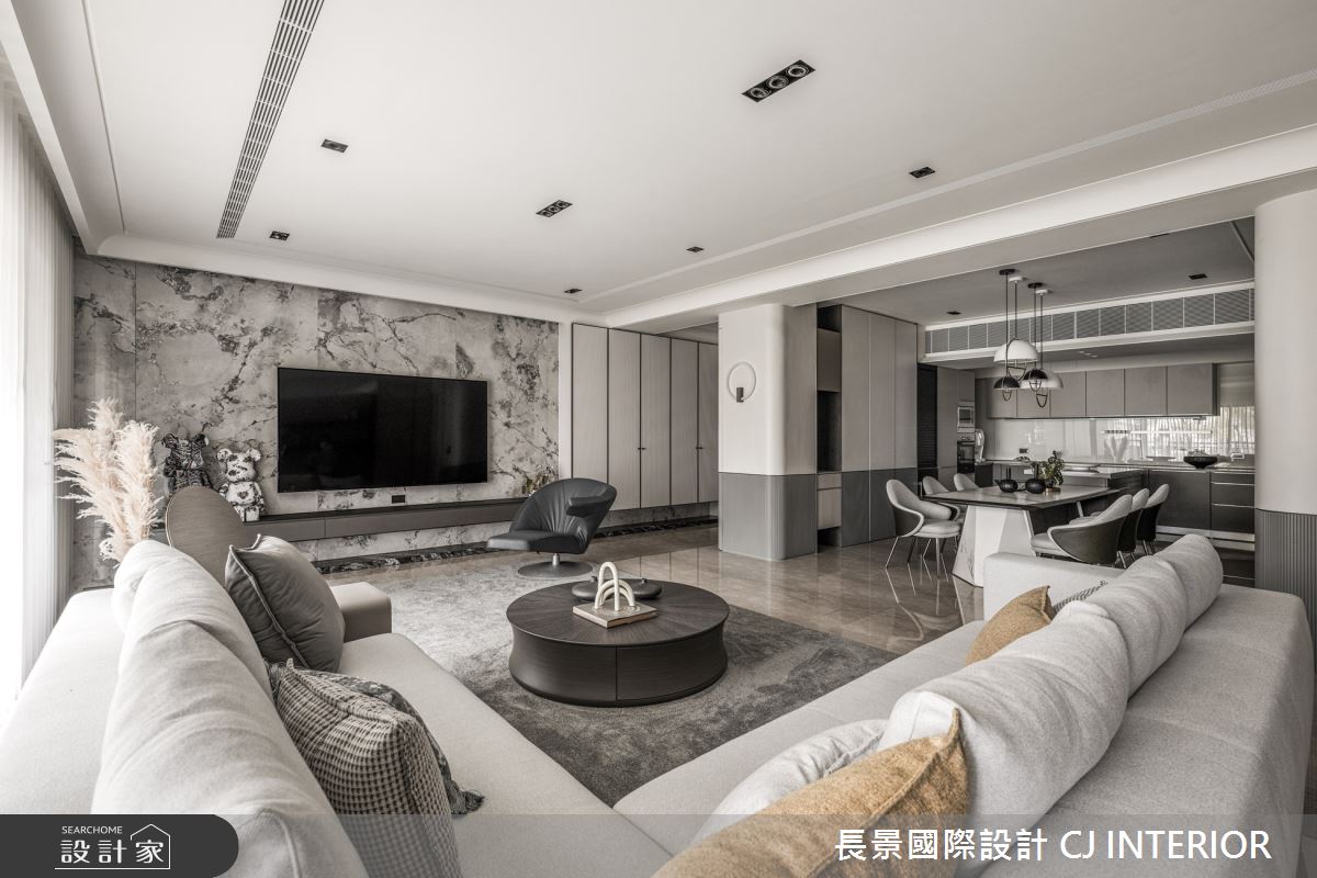 95坪新成屋(5年以下)＿混搭風客廳案例圖片＿長景設計＿長景_31之2