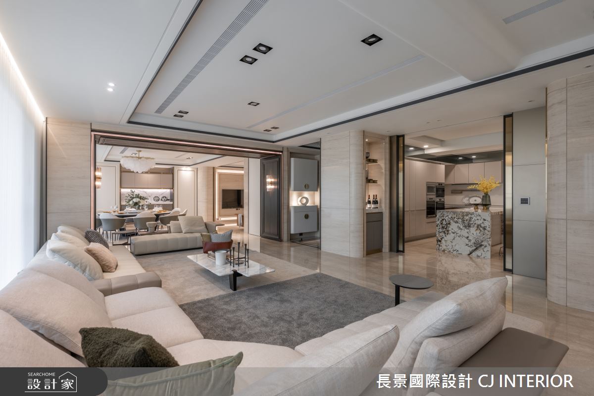 180坪新成屋(5年以下)＿新古典客廳案例圖片＿長景設計＿長景_32之7