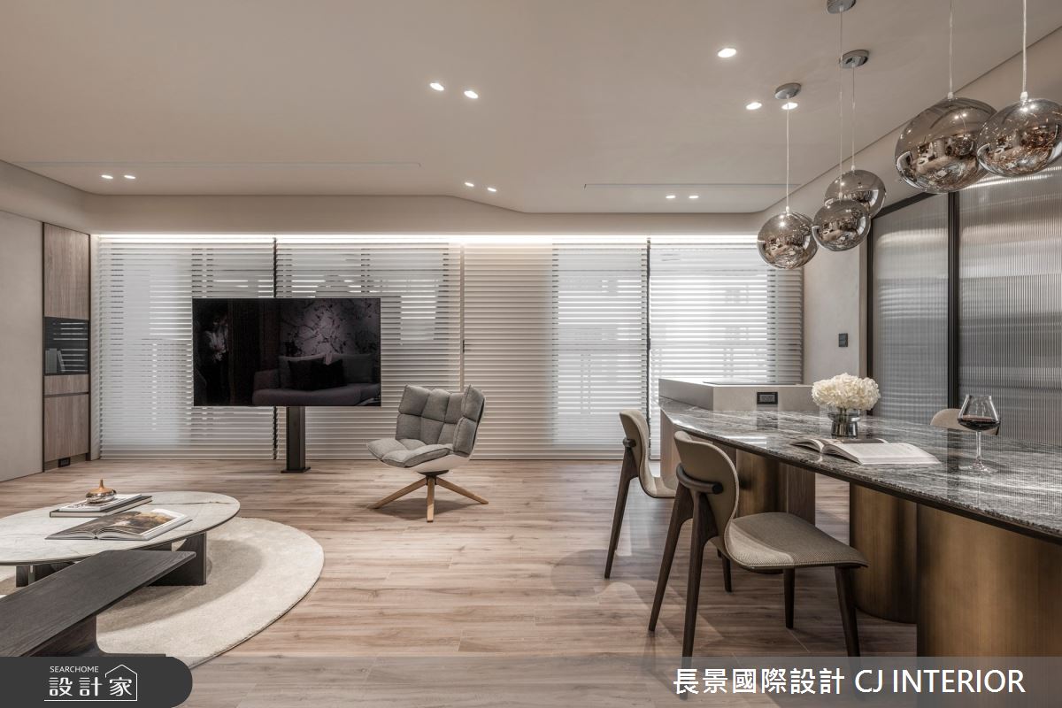 89坪新成屋(5年以下)＿人文禪風客廳餐廳中島案例圖片＿長景設計＿長景_34之2