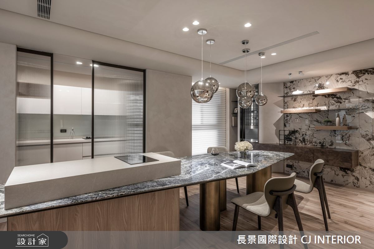 89坪新成屋(5年以下)＿人文禪風餐廳廚房中島案例圖片＿長景設計＿長景_34之3