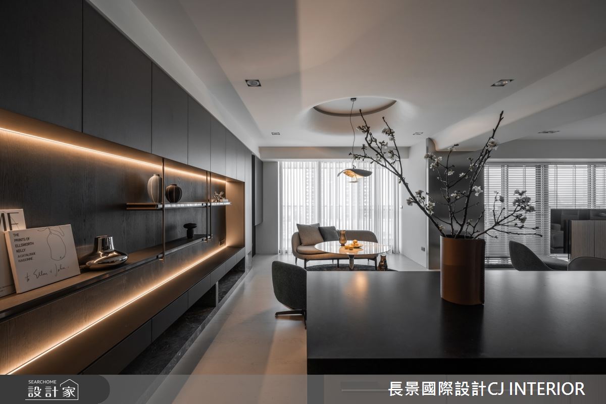 62坪新成屋(5年以下)＿現代風餐廳中島案例圖片＿長景設計＿長景_38國城定潮都會雅痞宅之2