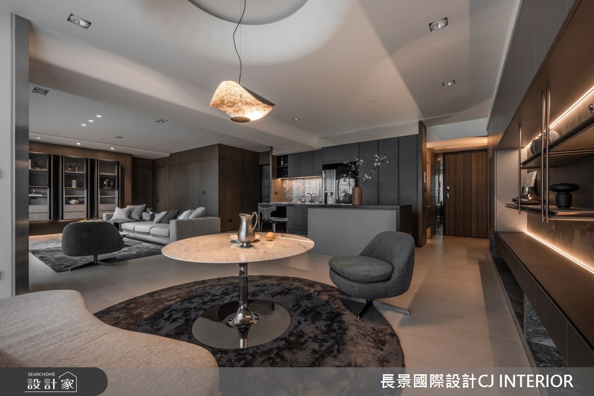 62坪新成屋(5年以下)＿現代風客廳餐廳廚房案例圖片＿長景設計＿長景_38國城定潮都會雅痞宅之8