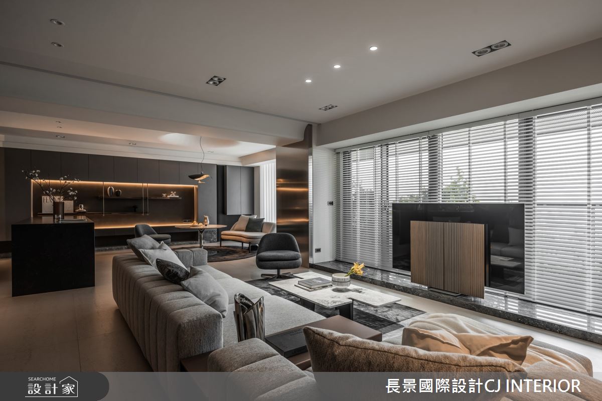62坪新成屋(5年以下)＿現代風客廳餐廳案例圖片＿長景設計＿長景_38國城定潮都會雅痞宅之15