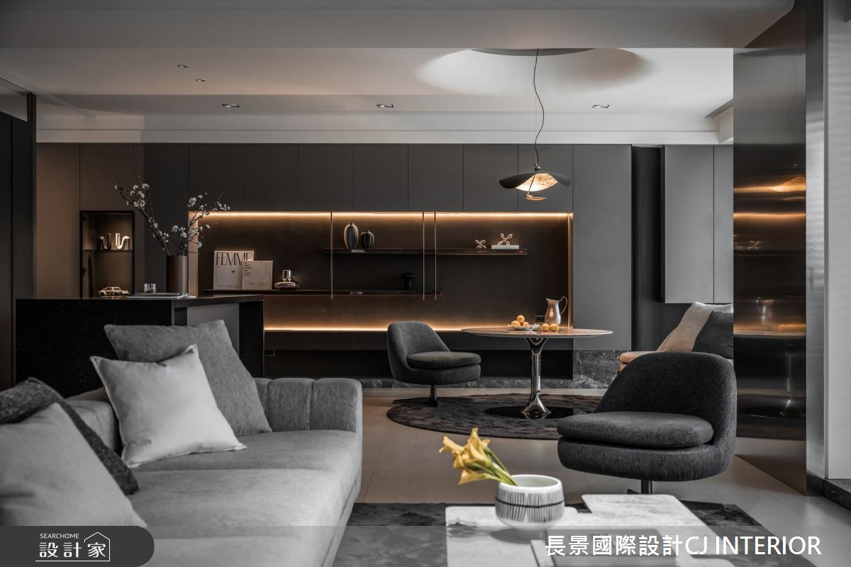 62坪新成屋(5年以下)＿現代風客廳餐廳案例圖片＿長景設計＿長景_38國城定潮都會雅痞宅之30