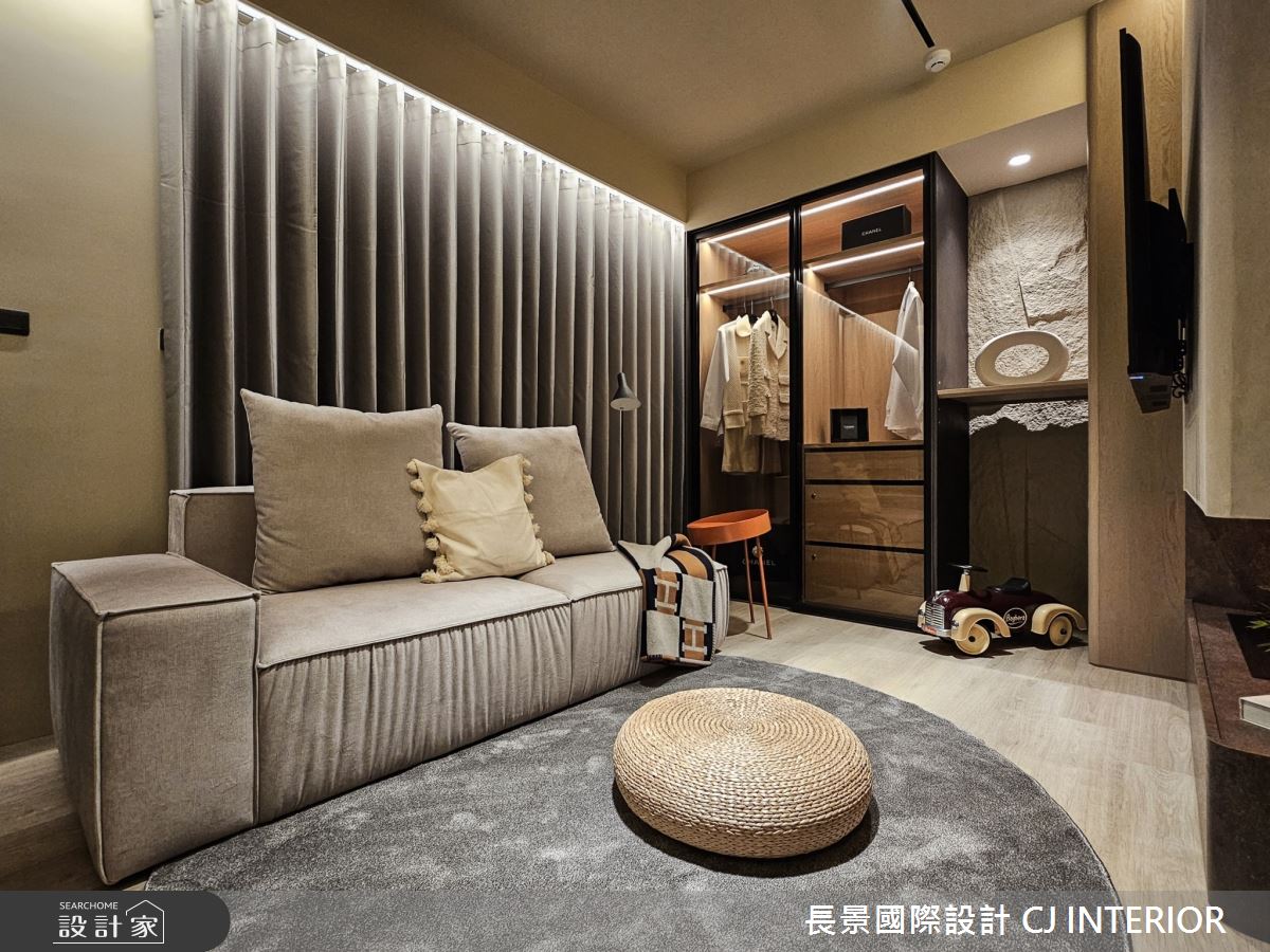 12坪新成屋(5年以下)＿侘寂風客廳案例圖片＿長景設計＿長景_39之12