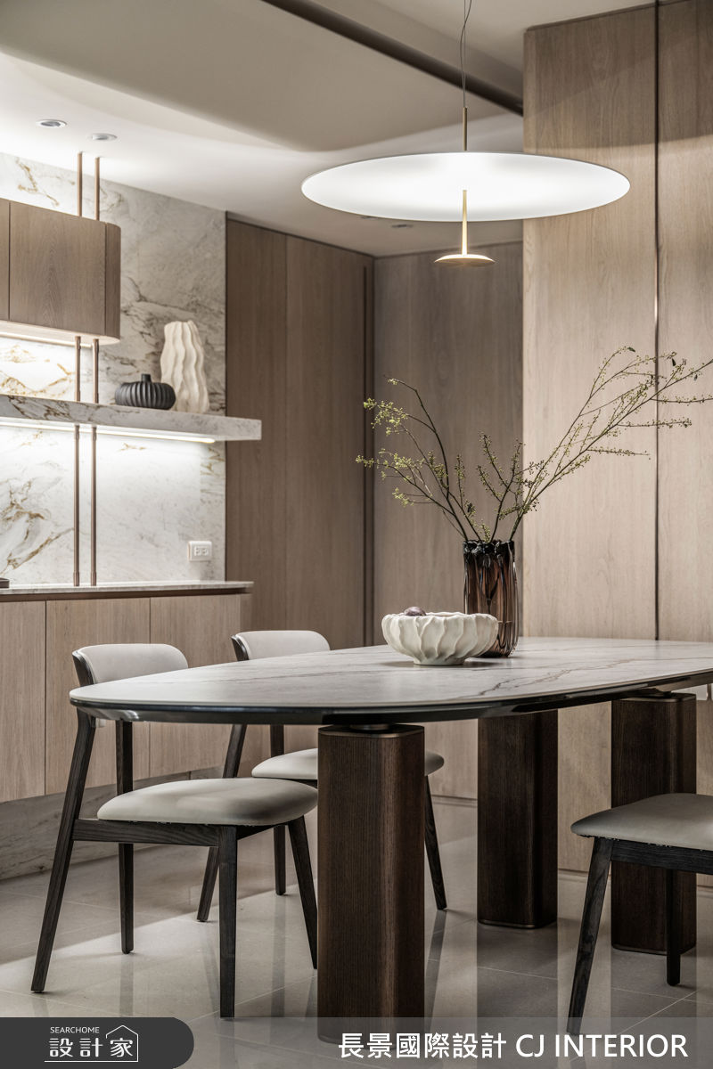 60坪新成屋(5年以下)＿現代輕美式風餐廳案例圖片＿長景設計＿長景_42皇苑御之苑_低調奢華飯店宅之17