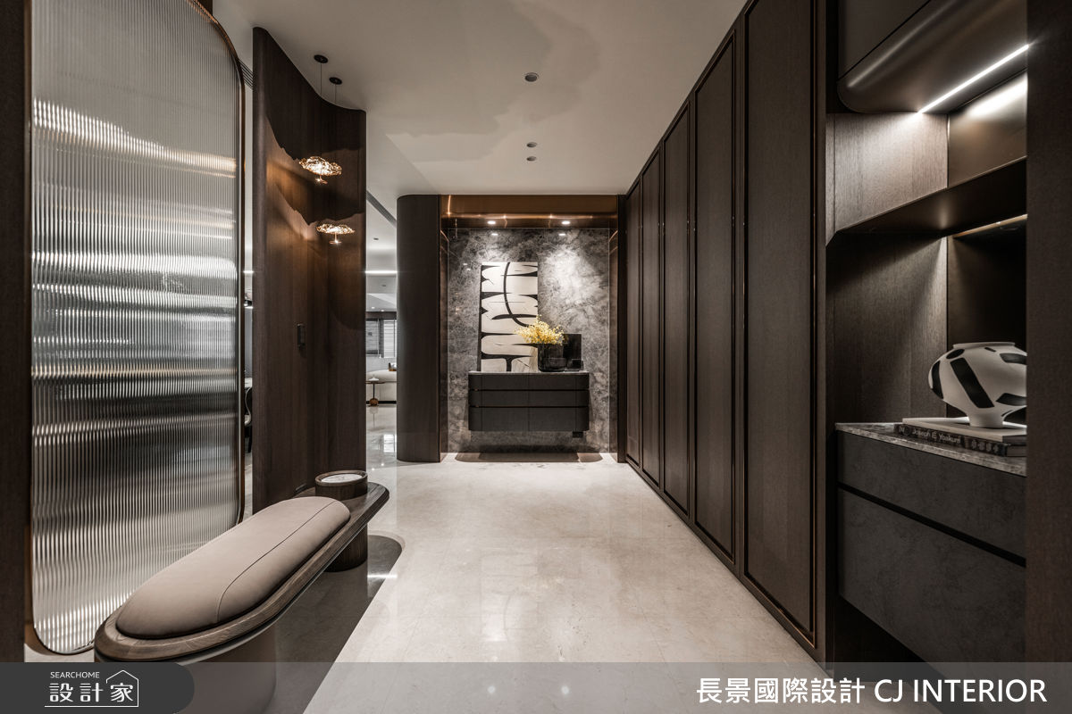 80坪新成屋(5年以下)＿現代風玄關餐廳吧檯案例圖片＿長景設計＿長景_43美術皇居_隱奢境邸之4
