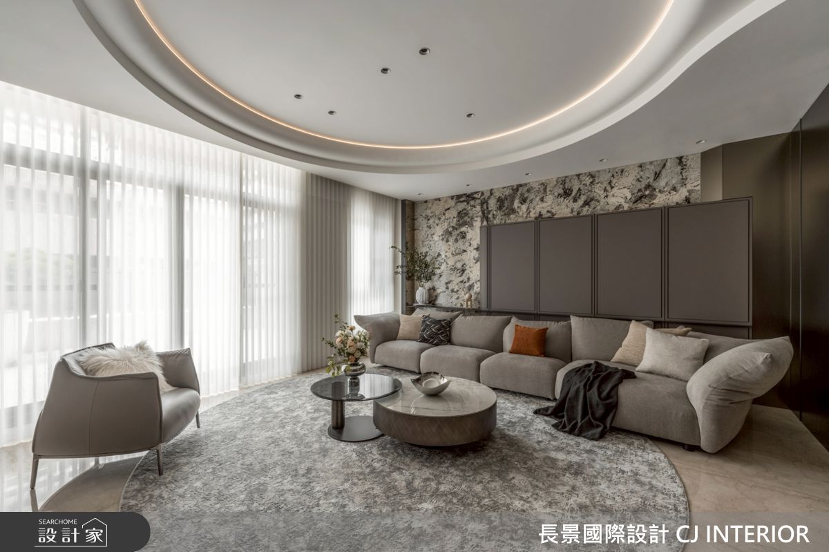 120坪新成屋(5年以下)＿現代輕美式風客廳案例圖片＿長景設計＿長景_44之19