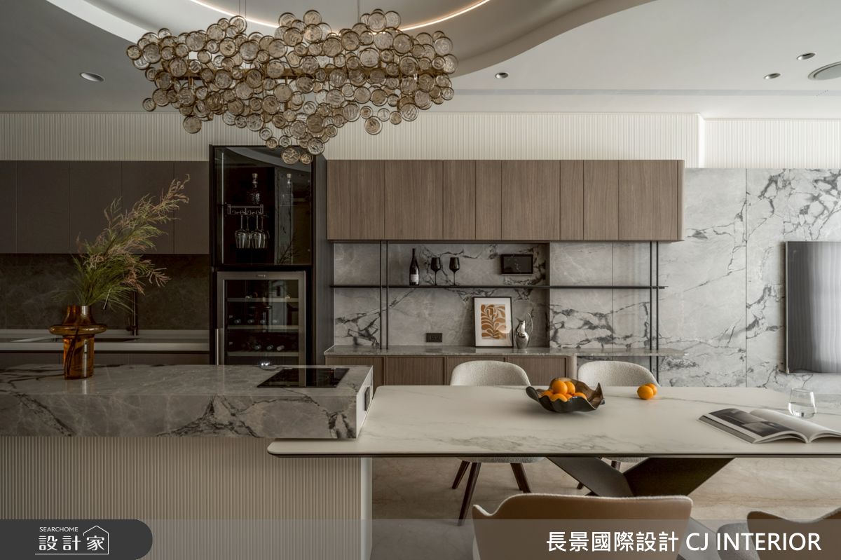 120坪新成屋(5年以下)＿現代輕美式風餐廳中島案例圖片＿長景設計＿長景_44之6