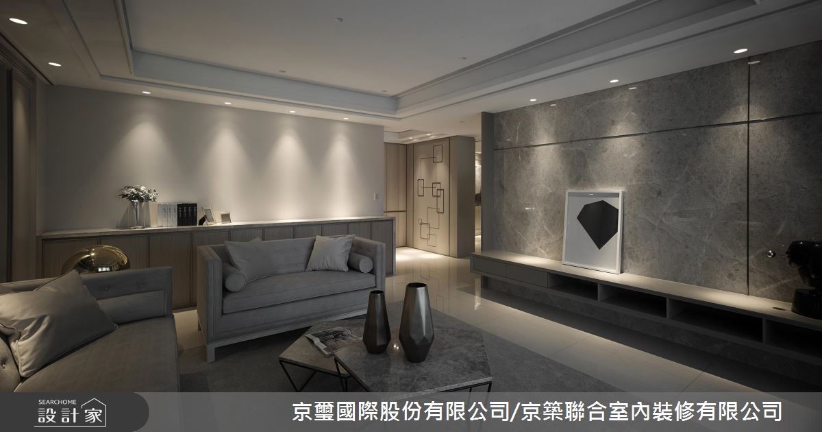 82坪新成屋(5年以下)＿現代風客廳案例圖片＿京璽國際股份有限公司/京築聯合室內裝修有限公司＿京璽國際_吉美 一品花園A1_82坪框景之間之2