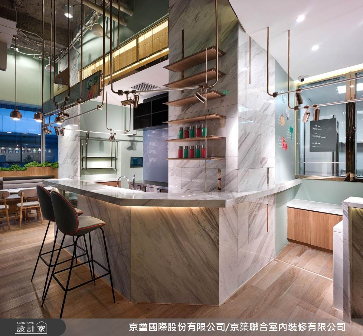 36坪＿奢華風商業空間案例圖片＿京璽國際股份有限公司/京築聯合室內裝修有限公司＿京璽國際_鮮喝湯餐廳SOUPEXPRESS_36坪奢華風之2
