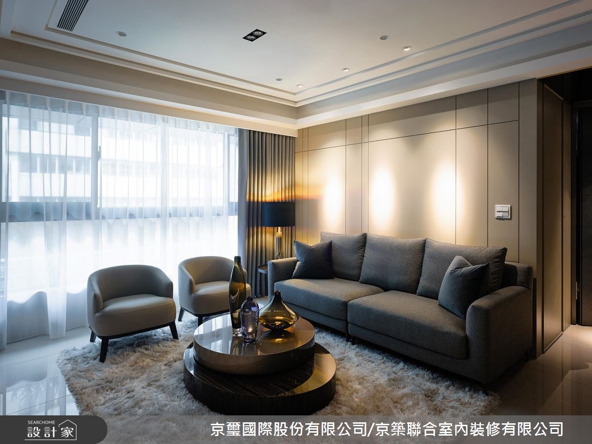 65坪新成屋(5年以下)＿現代風客廳案例圖片＿京璽國際股份有限公司/京築聯合室內裝修有限公司＿京璽國際_吉美 長安一品_65坪朗格‧韻雅之2