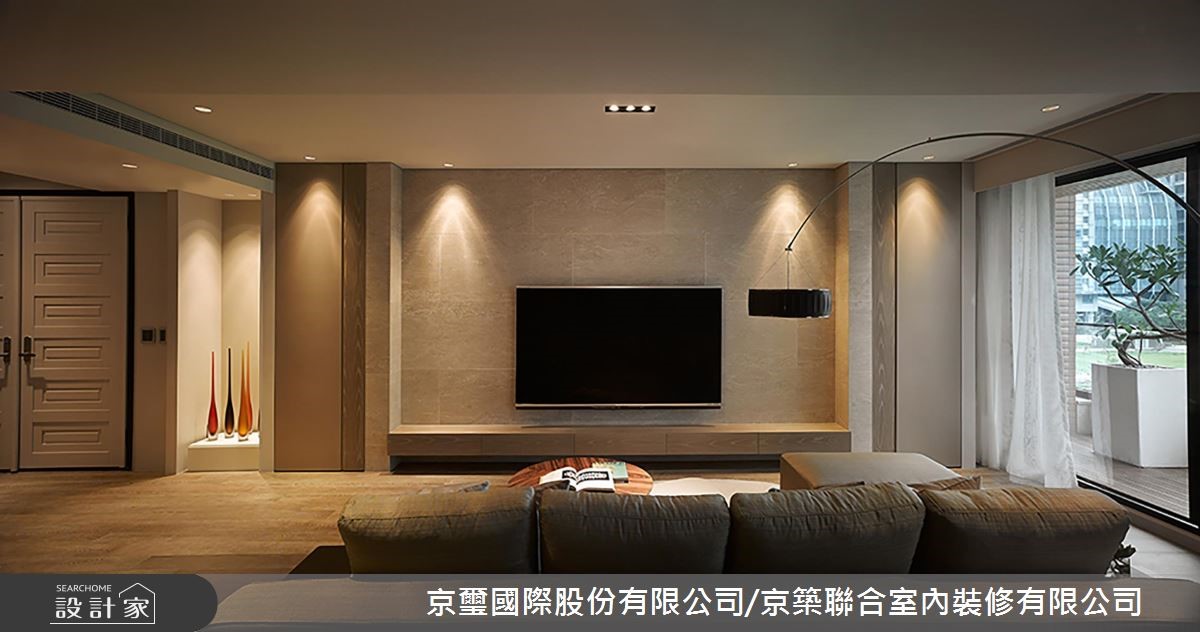 60坪新成屋(5年以下)＿現代風客廳案例圖片＿京璽國際股份有限公司/京築聯合室內裝修有限公司＿京璽國際_台中七期豪宅_60坪甦‧人文形意之3