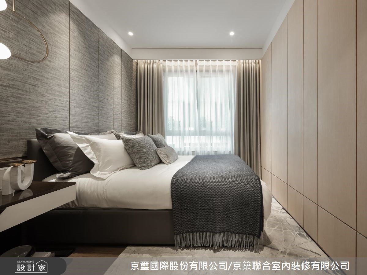 預售屋＿現代風臥室案例圖片＿京璽國際股份有限公司/京築聯合室內裝修有限公司＿京璽國際_氣質精品住宅_27.2坪現代風之13