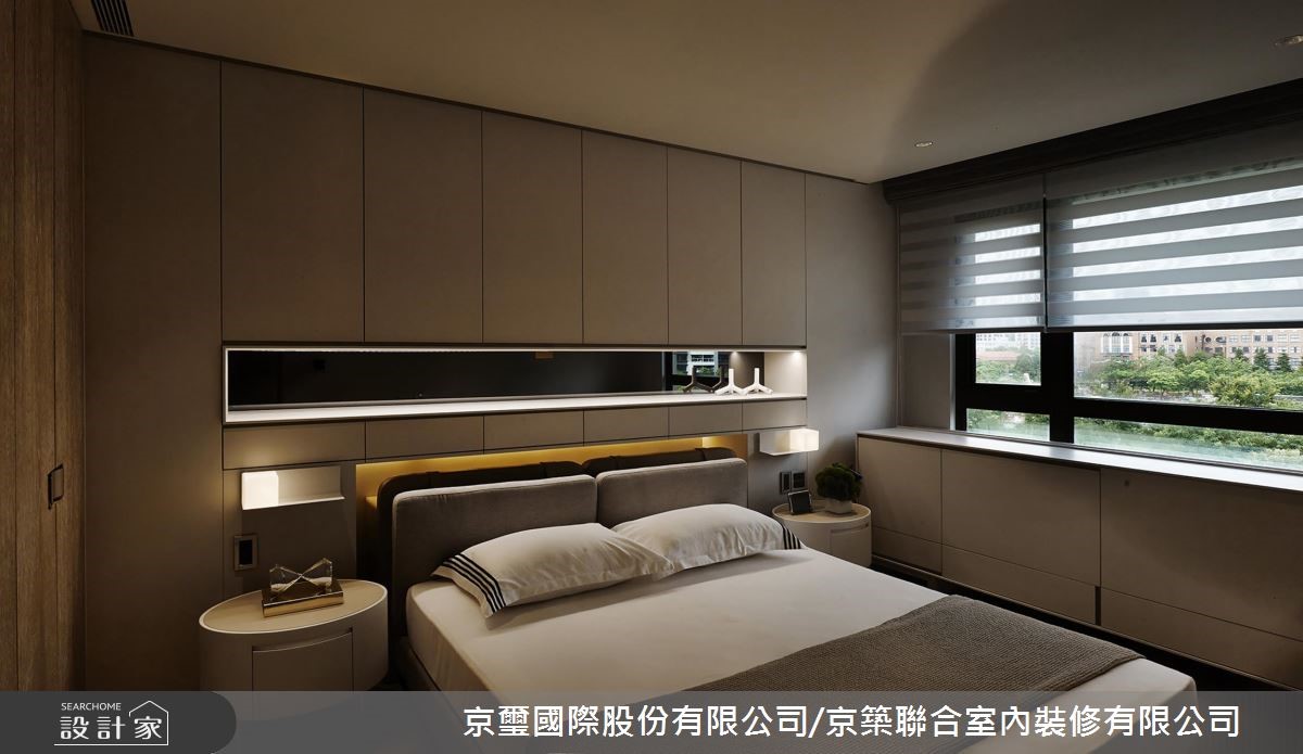 60坪新成屋(5年以下)＿奢華風臥室案例圖片＿京璽國際股份有限公司/京築聯合室內裝修有限公司＿京璽國際_愛馬仕精品訂製宅_60坪漫藝生活之15