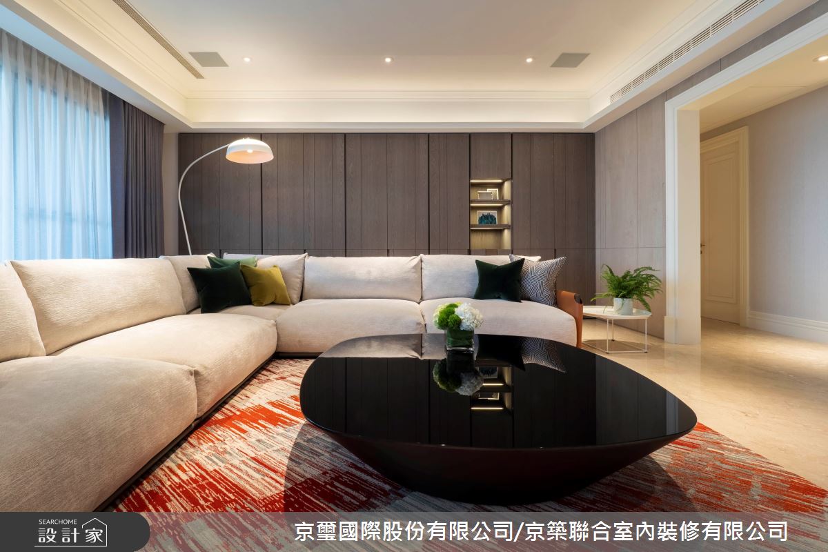 150坪毛胚屋＿現代風客廳案例圖片＿京璽國際股份有限公司/京築聯合室內裝修有限公司＿京璽國際_台中七期豪宅_150坪聚合‧傳家 樂沐大喆之8