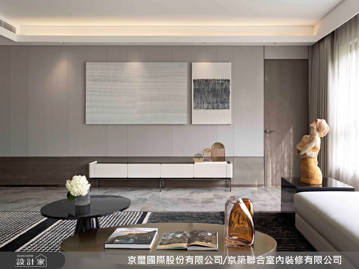 57坪預售屋＿現代風玄關案例圖片＿京璽國際股份有限公司/京築聯合室內裝修有限公司＿京璽國際_線‧構 空間形意_57坪現代風之2