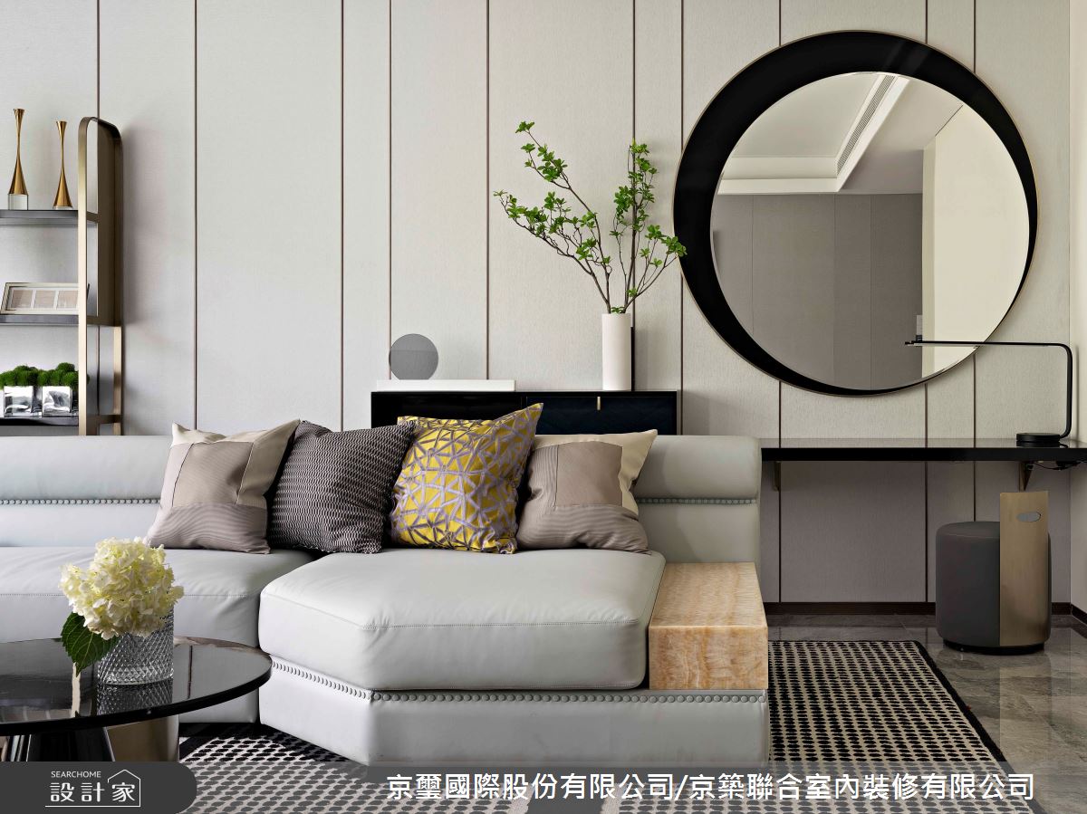 57坪預售屋＿現代風玄關案例圖片＿京璽國際股份有限公司/京築聯合室內裝修有限公司＿京璽國際_線‧構 空間形意_57坪現代風之6