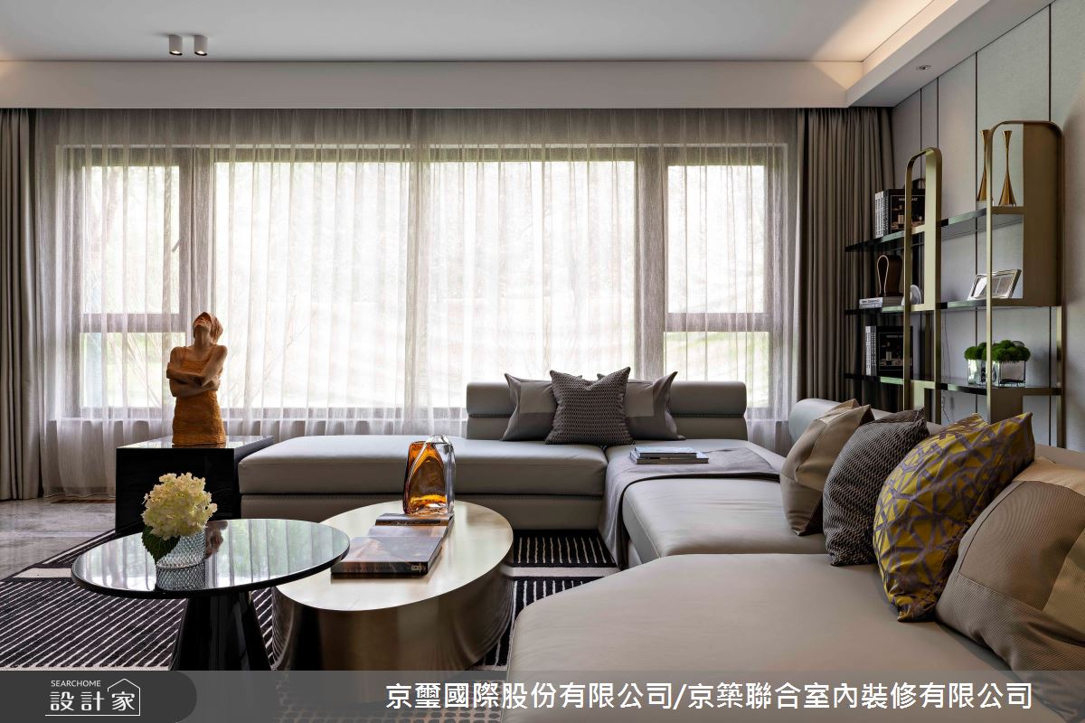 57坪預售屋＿現代風玄關案例圖片＿京璽國際股份有限公司/京築聯合室內裝修有限公司＿京璽國際_線‧構 空間形意_57坪現代風之7