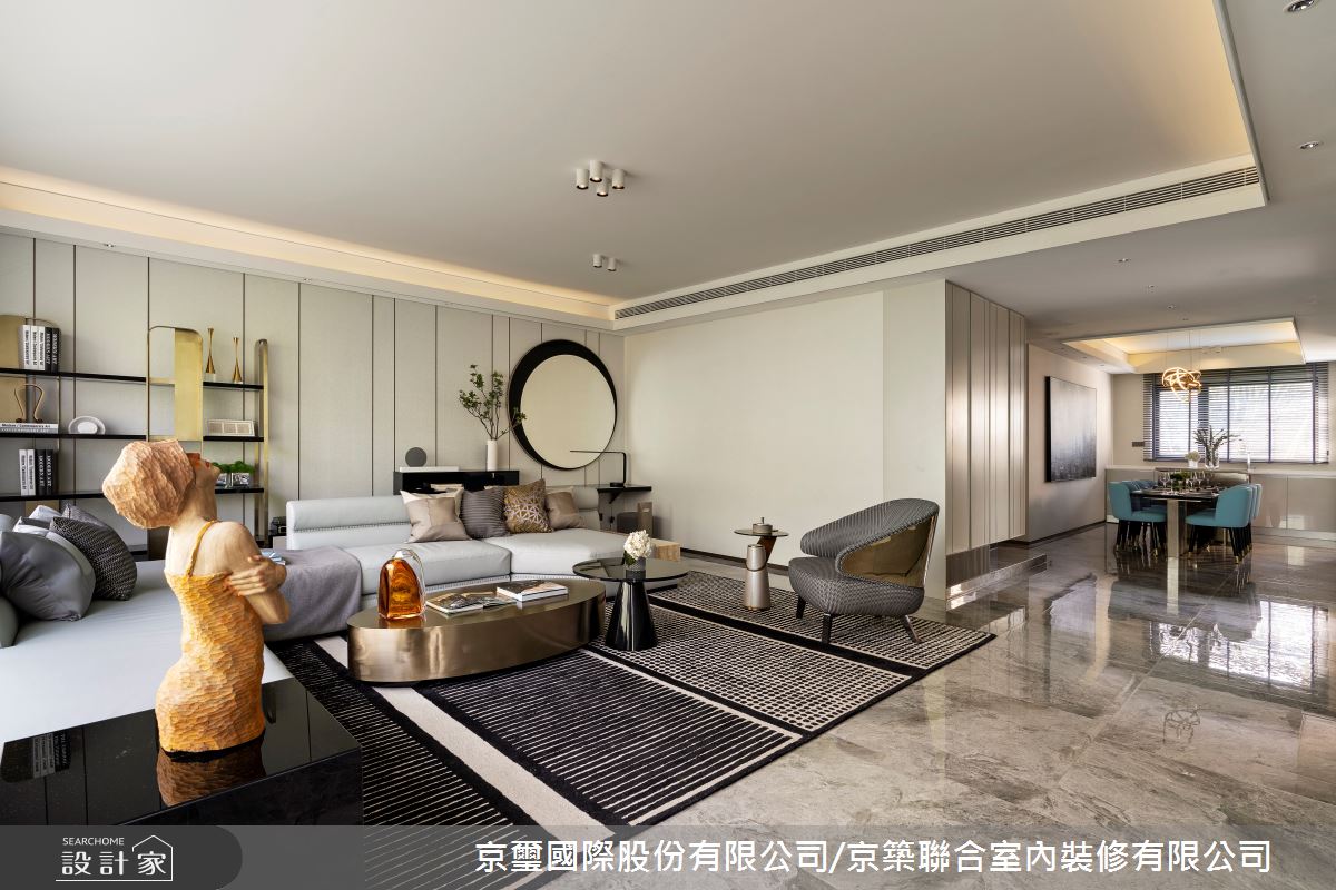 57坪預售屋＿現代風玄關案例圖片＿京璽國際股份有限公司/京築聯合室內裝修有限公司＿京璽國際_線‧構 空間形意_57坪現代風之8