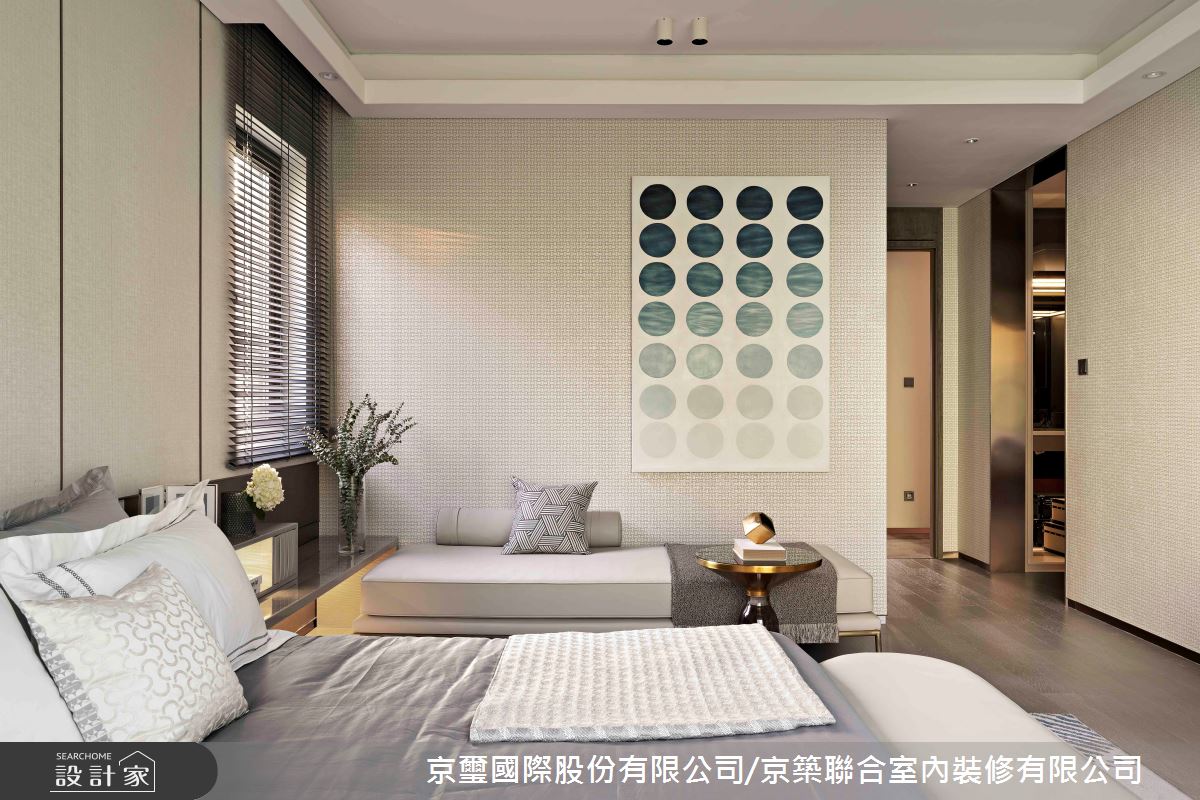 57坪預售屋＿現代風臥室案例圖片＿京璽國際股份有限公司/京築聯合室內裝修有限公司＿京璽國際_線‧構 空間形意_57坪現代風之16