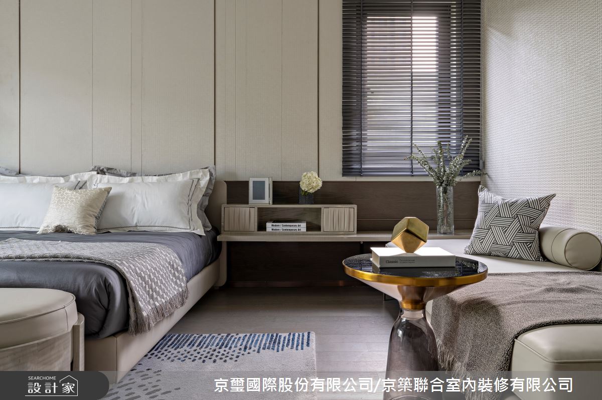 57坪預售屋＿現代風臥室案例圖片＿京璽國際股份有限公司/京築聯合室內裝修有限公司＿京璽國際_線‧構 空間形意_57坪現代風之17