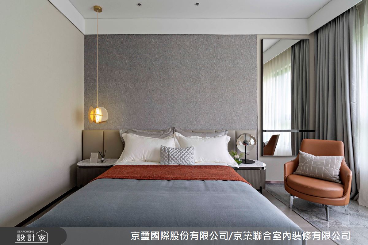 57坪預售屋＿現代風臥室案例圖片＿京璽國際股份有限公司/京築聯合室內裝修有限公司＿京璽國際_線‧構 空間形意_57坪現代風之21